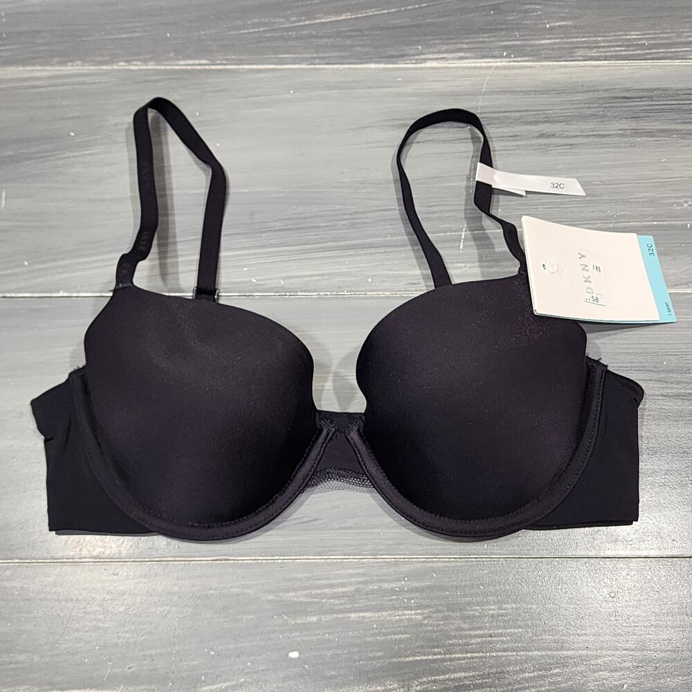 DKNY Litewear Spacer T‎ Shirt Bra DK4001 Black 32C